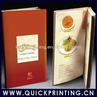 Paper Restaurant Menu Cover Printing