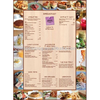 Paper Restaurant Digital Menu Covers Printing