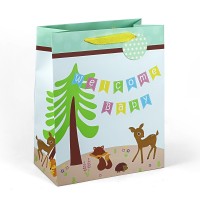 Fzopo Birthday Gift Bag Assortment with Ribbon Handle, Premium Quality Assorted Sizes Paper Bags